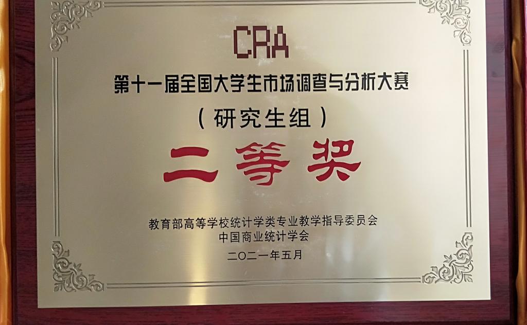 我校经管研究生团队在“正大杯”第11届全国大学生市场调查与分析大赛中取得佳绩
