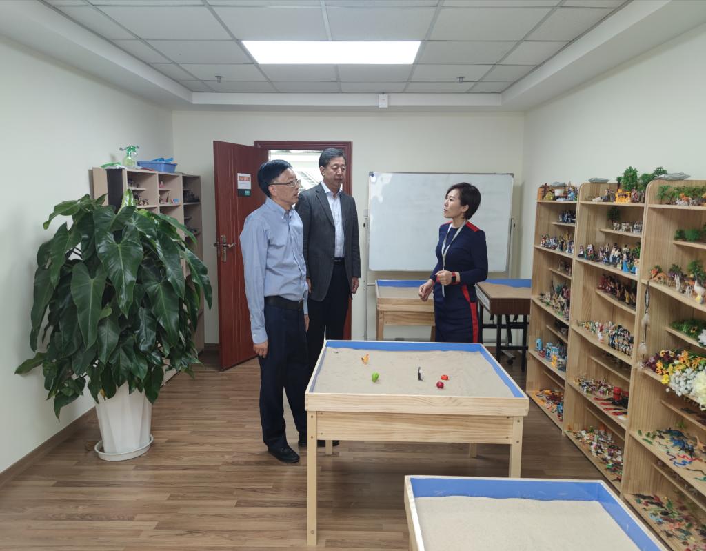 校领导视察大学生心理健康教育服务中心